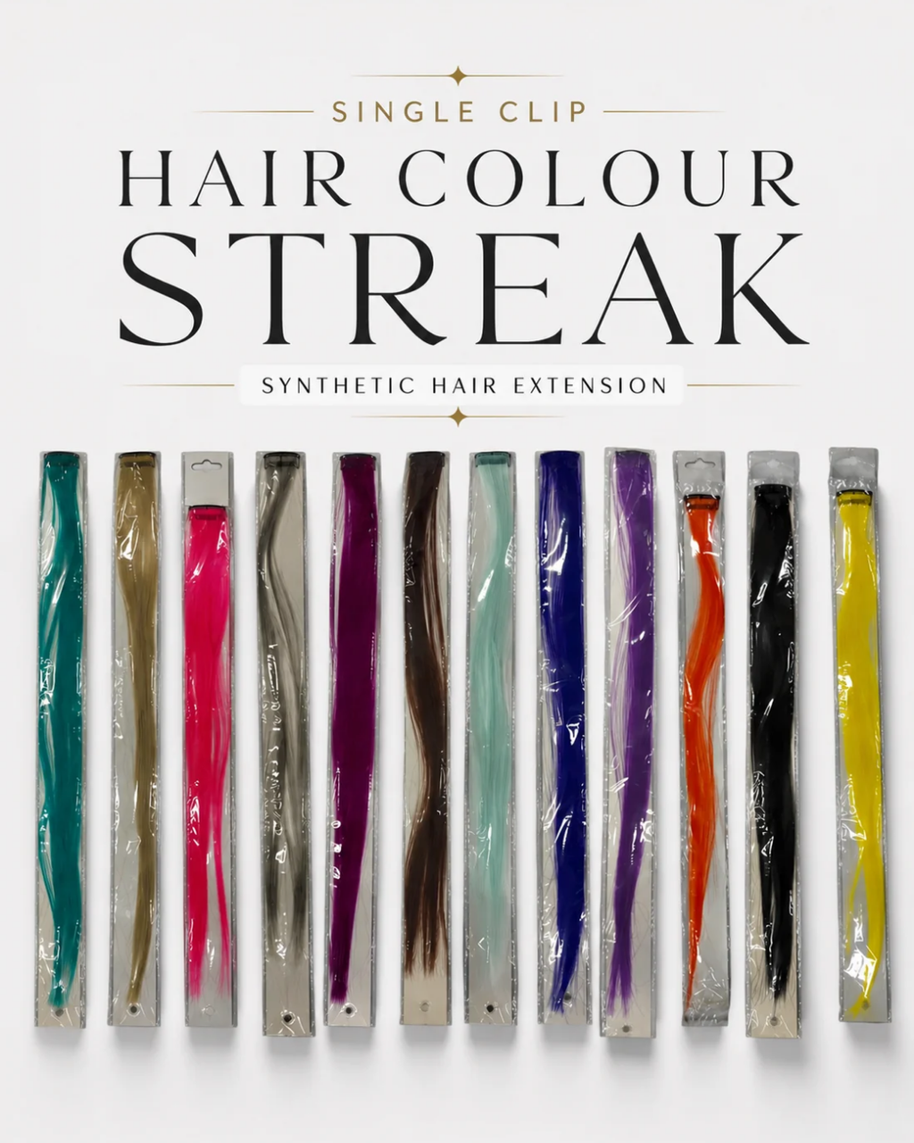 Single Clip Hair Colour Streak