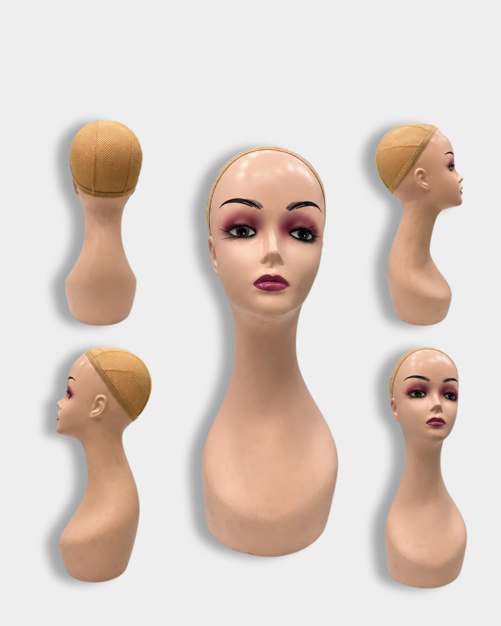 Long Women  Plastic Bald Dummy