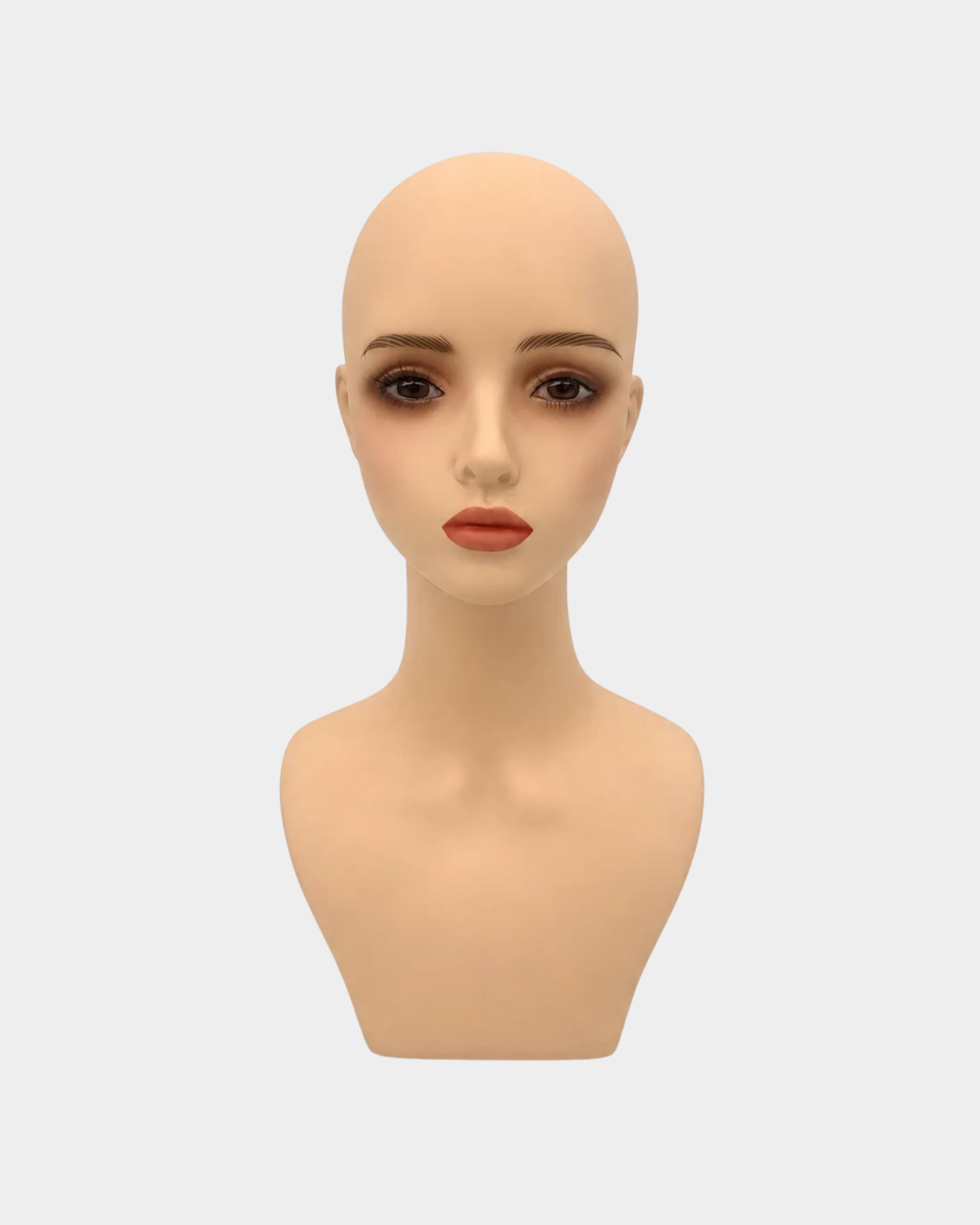 Bald Dummy with Shoulder Silicone Body