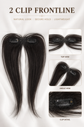 2 Clip Frontline Human Hair