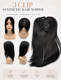 3 Clip Synthetic Hair Topper
