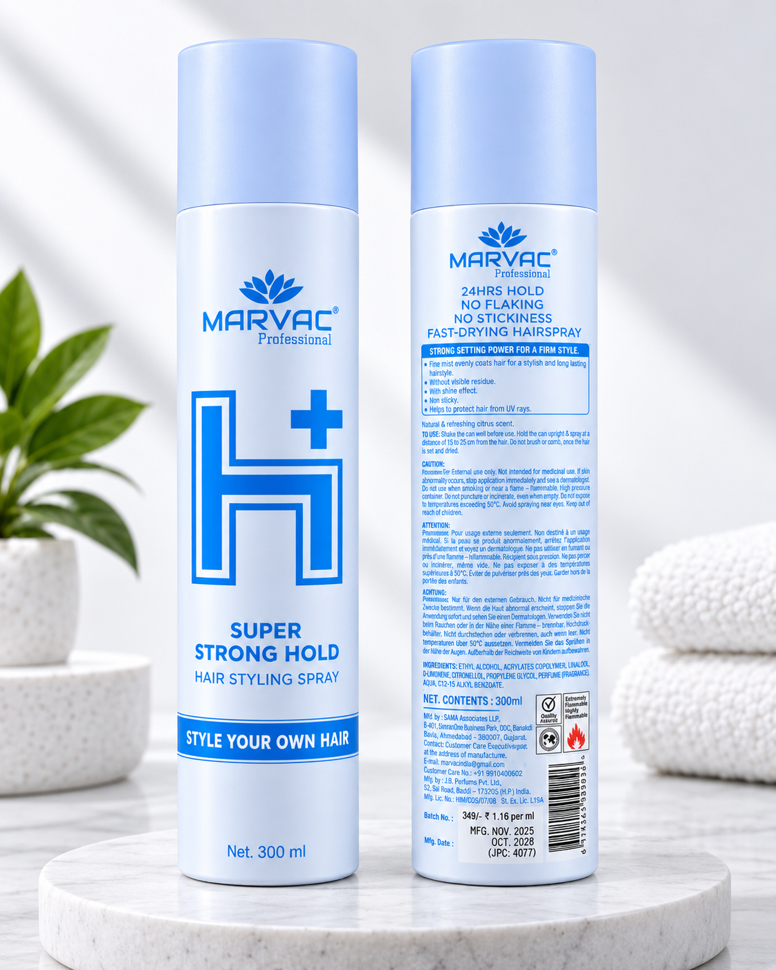 Marvac H+ Holding Sprey 300ml