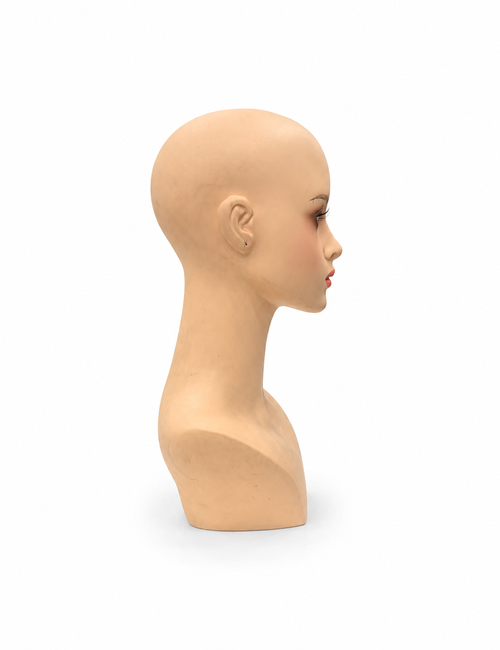 Bald Dummy with Shoulder Silicone Body