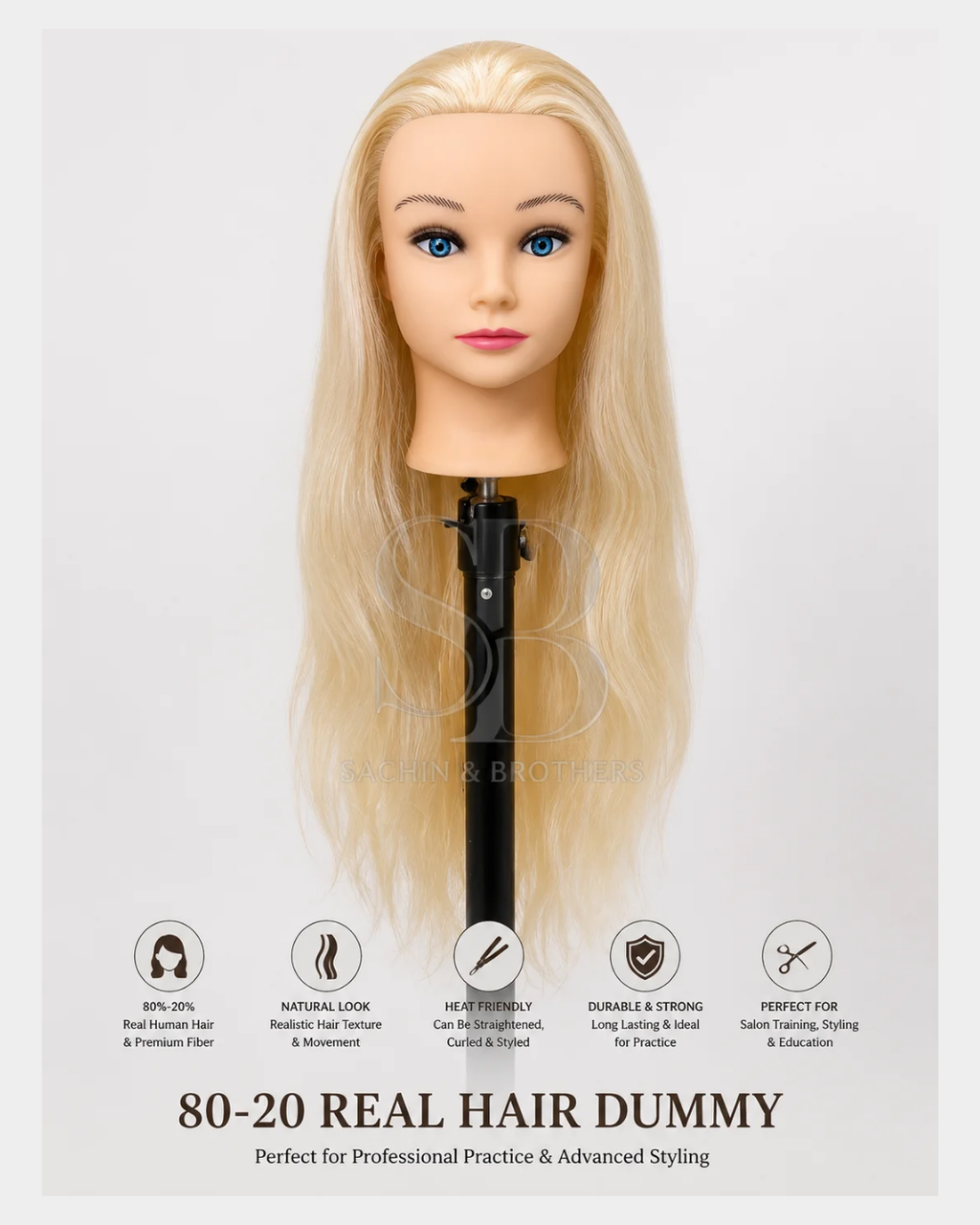 80/20 Real Hair Dummy