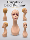 Long Women  Plastic Bald Dummy