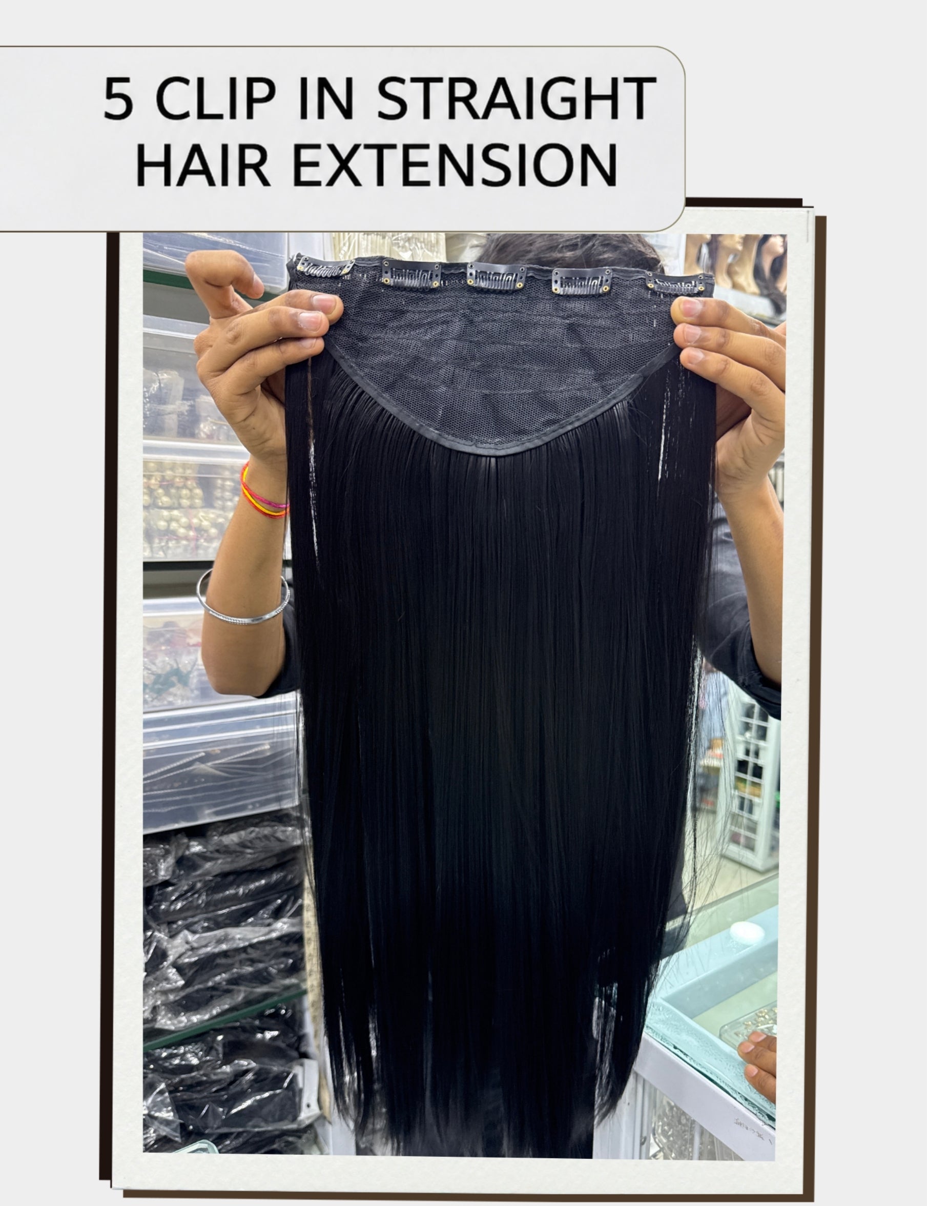 Straight 5-clip Hair Extension