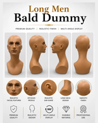 Bald Long Dummy with Shoulder