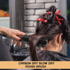 Carbon Dry Round Brush 43mm