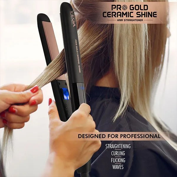 VEGA Pro Gold Ceramic Shine Straightener