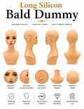 Bald Dummy with Shoulder Silicone Body