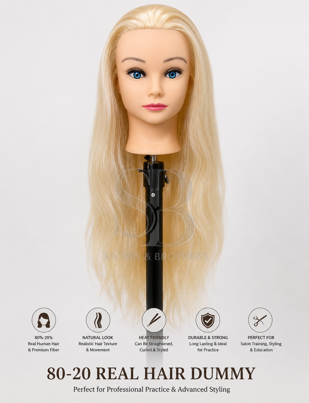 80/20 Real Hair Dummy