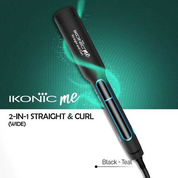 2 in 1 Straight & Curl Wide