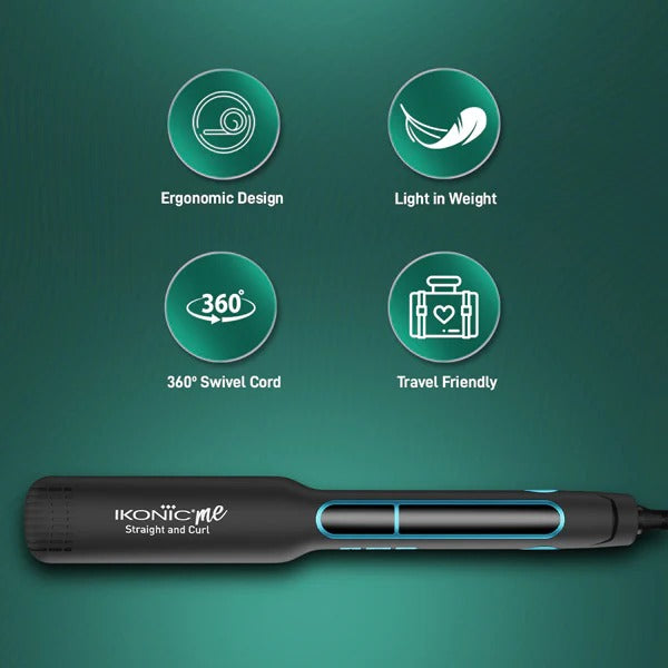 2 in 1 Straight & Curl Wide