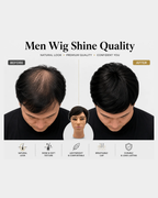 Men Wig Shine Quality