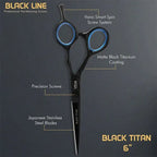 VEGA Black Titan Scissor 6 Inch
