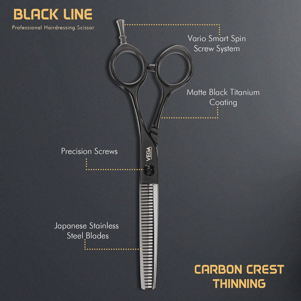 VEGA Carbon Crest 34 Thinning Scissor