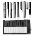 VEGA Carbon Comb Set Black Line (Set of 9)