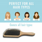 Wooden Paddle Brush