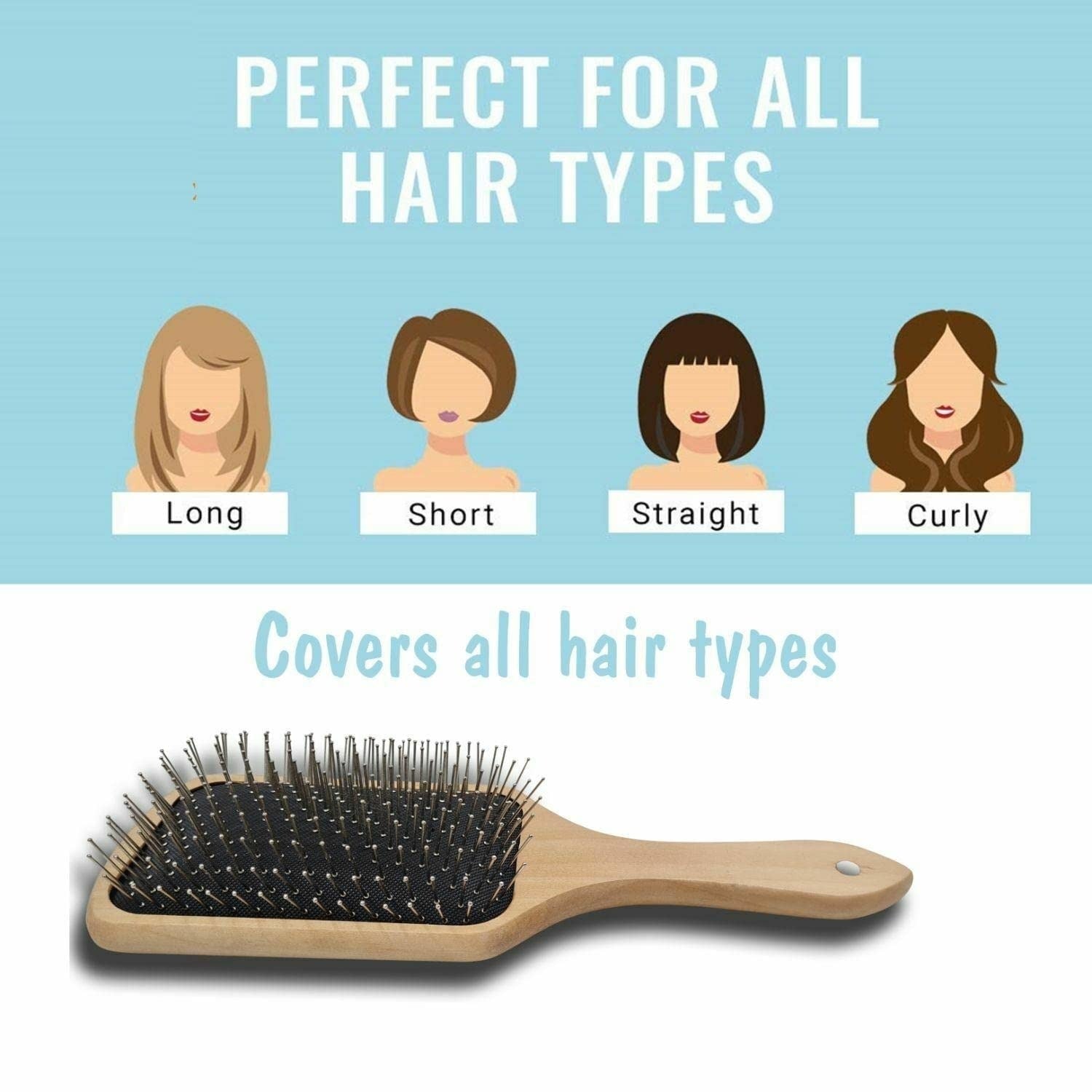Wooden Paddle Brush