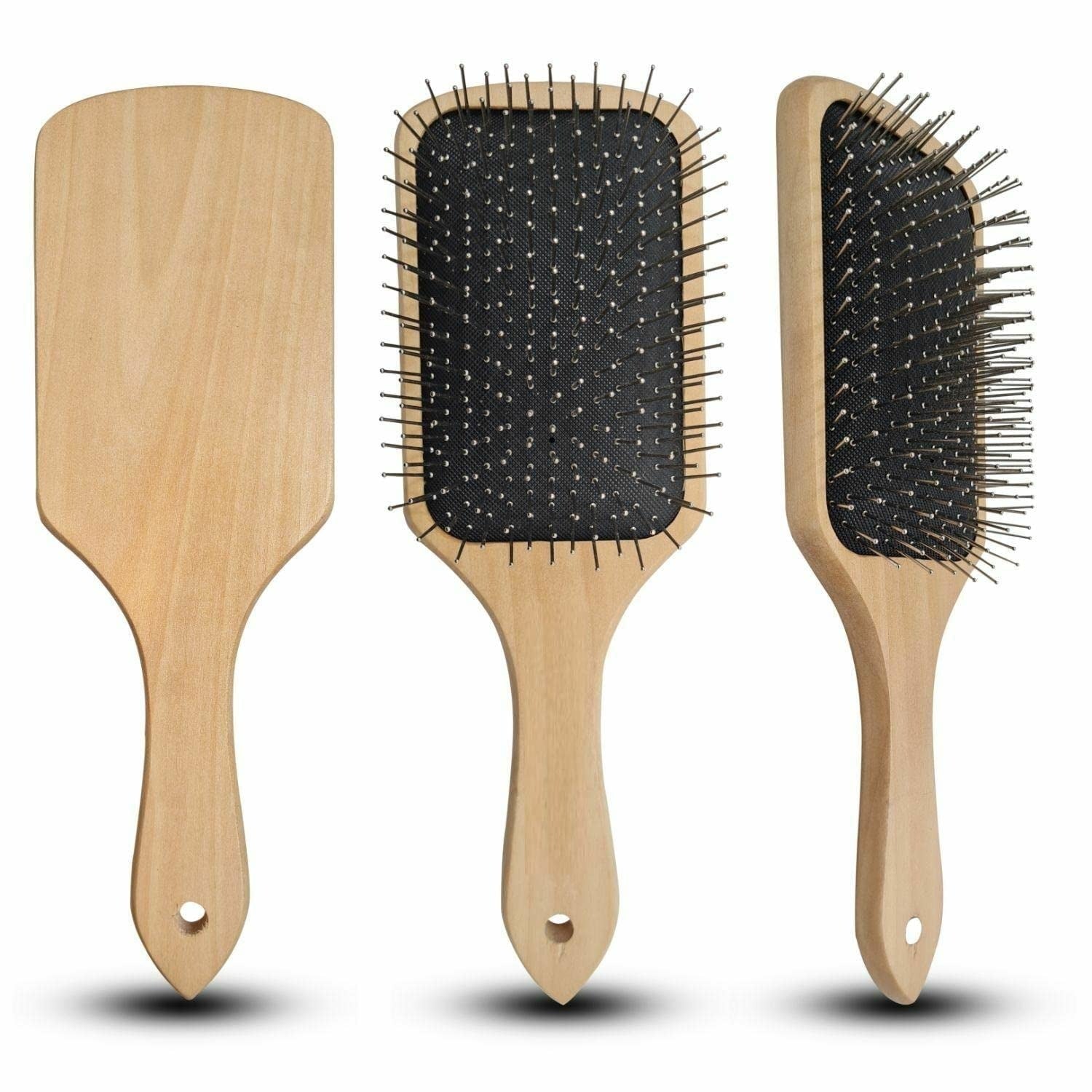 Wooden Paddle Brush