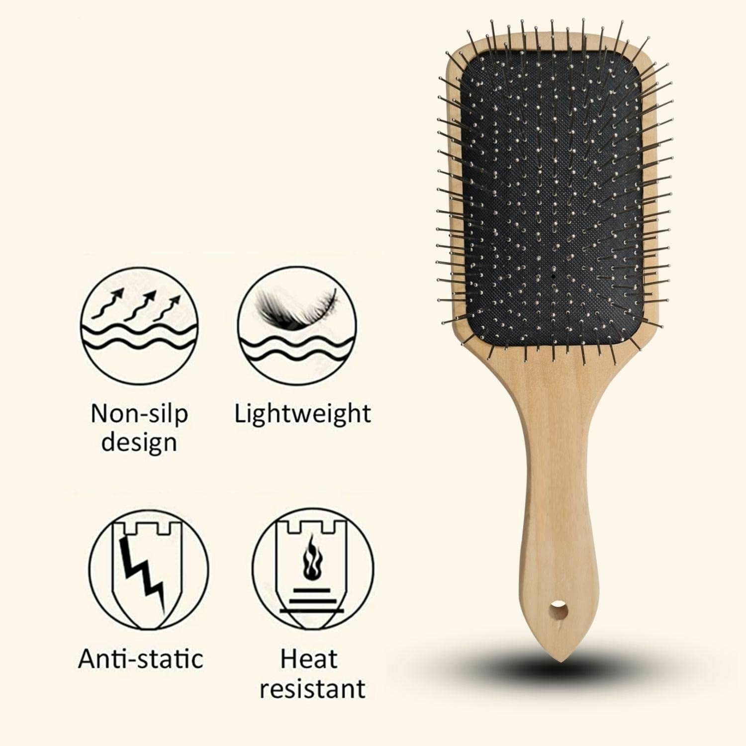 Wooden Paddle Brush