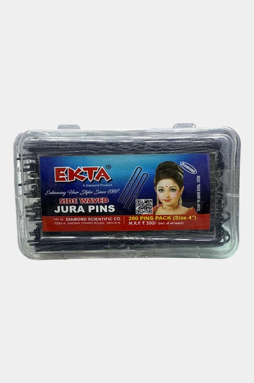 Ekta XL No. 4 Side Waved U Pins (200 Pins Pack)