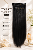 7Pcs Set Clip-In Extension Synthetic