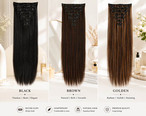 7Pcs Set Clip-In Extension Synthetic