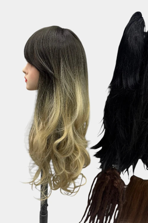 Ash Ombry Matt Finish Wig
