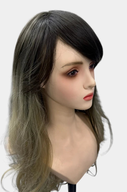 Ash Ombry Matt Finish Wig