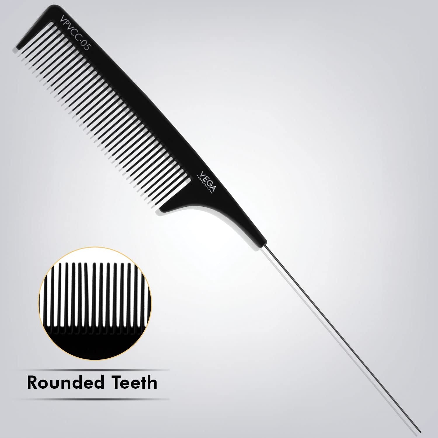 VEGA Wide Tooth Pin Tail Comb