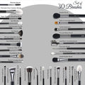 Makeup Brush Set - 30 Brushes