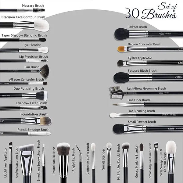 Makeup Brush Set - 30 Brushes