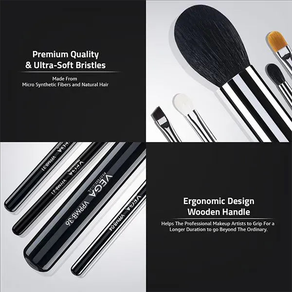 Makeup Brush Set - 12 Brushes