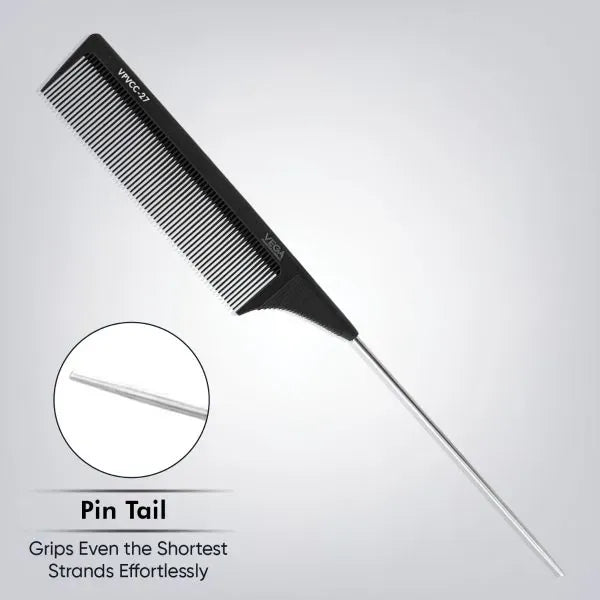 VEGA Fine Tooth Pin Tail Comb