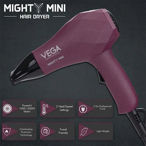 VEGA Mighty Mini Dryer Burgundy