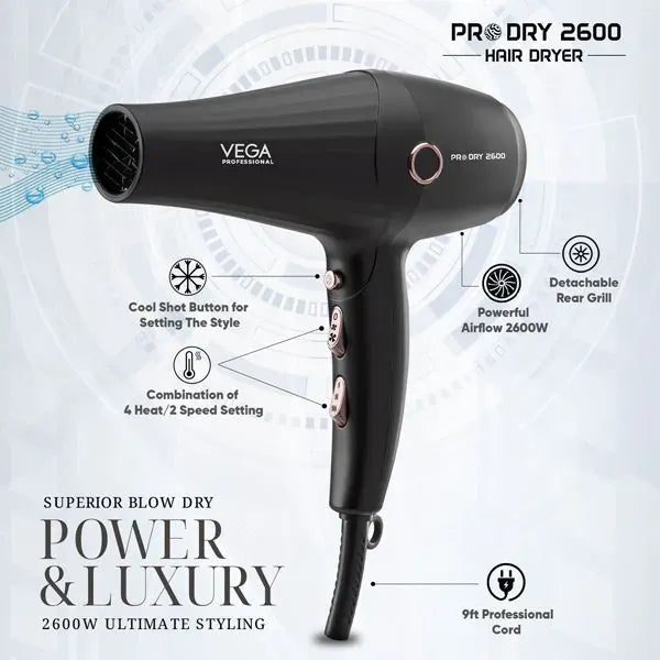 VEGA Pro Dry 2600 Hair Dryer