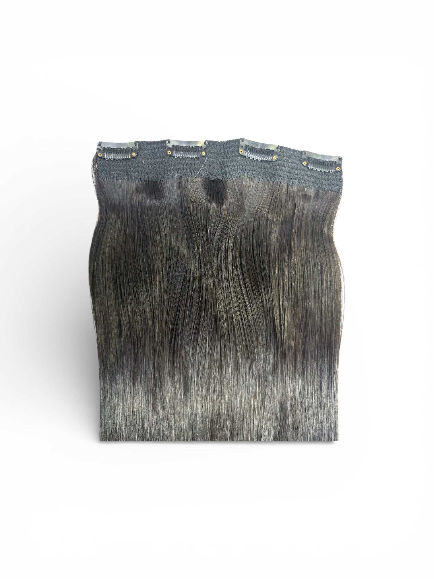 5 Clip-In Human Hair Extension Natural Brown