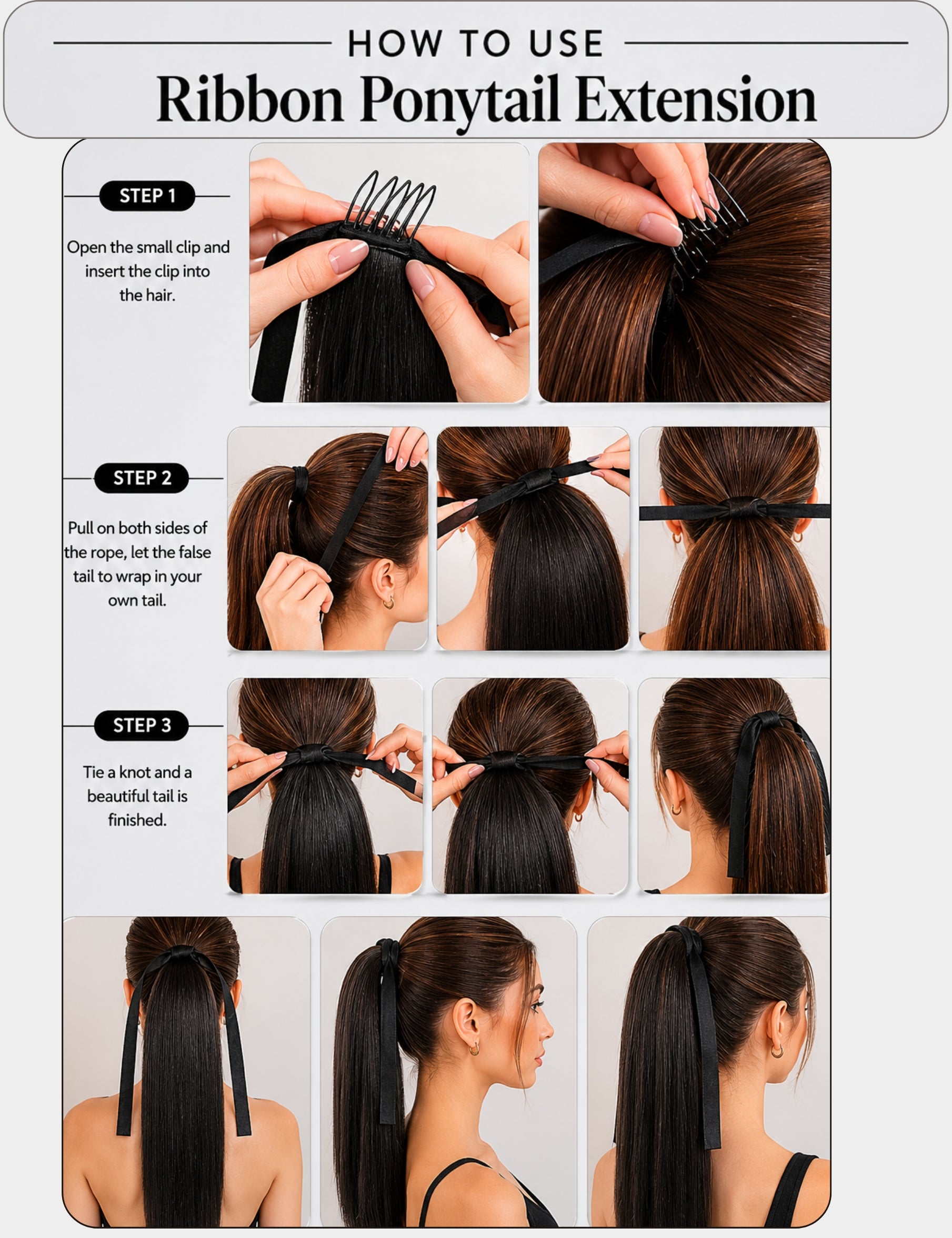 Ribbon Ponytail Extension