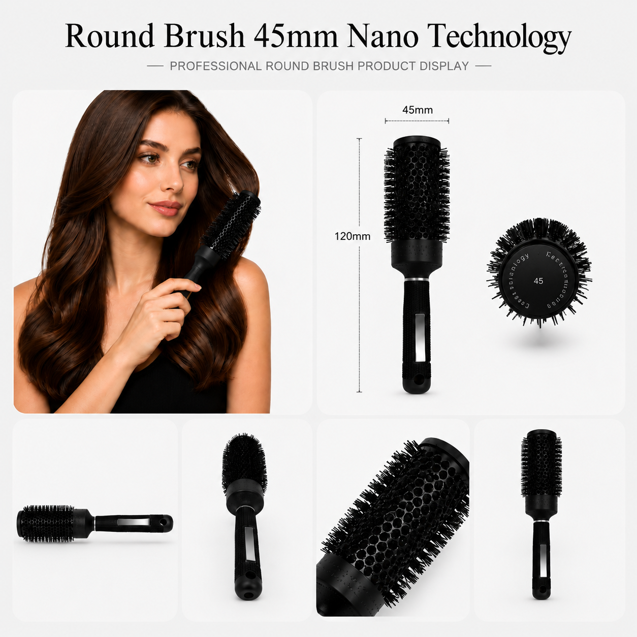 Round Brush 45mm Nano Technology