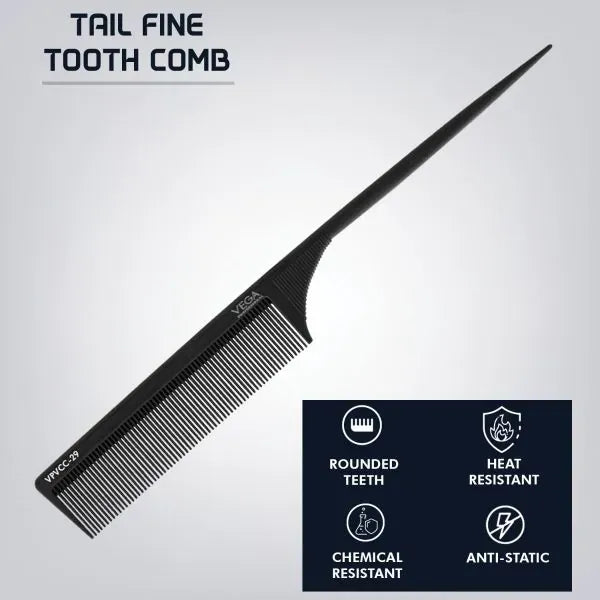 VEGA Fine Tooth Tail Comb