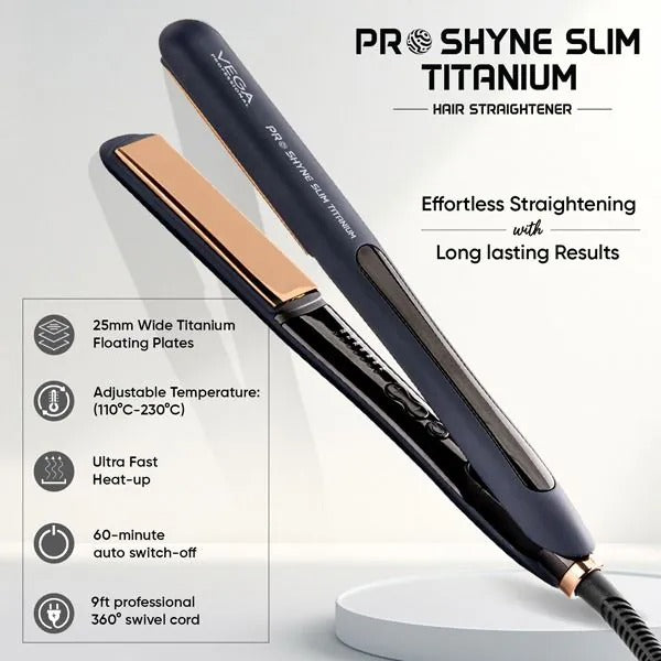 VEGA Pro Shyne Slim Titanium Straightener