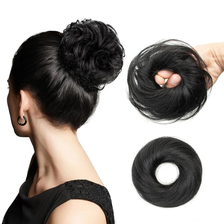 Scrunchies Human Hair Bun