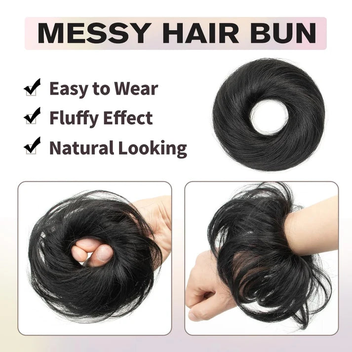 Scrunchies Human Hair Bun