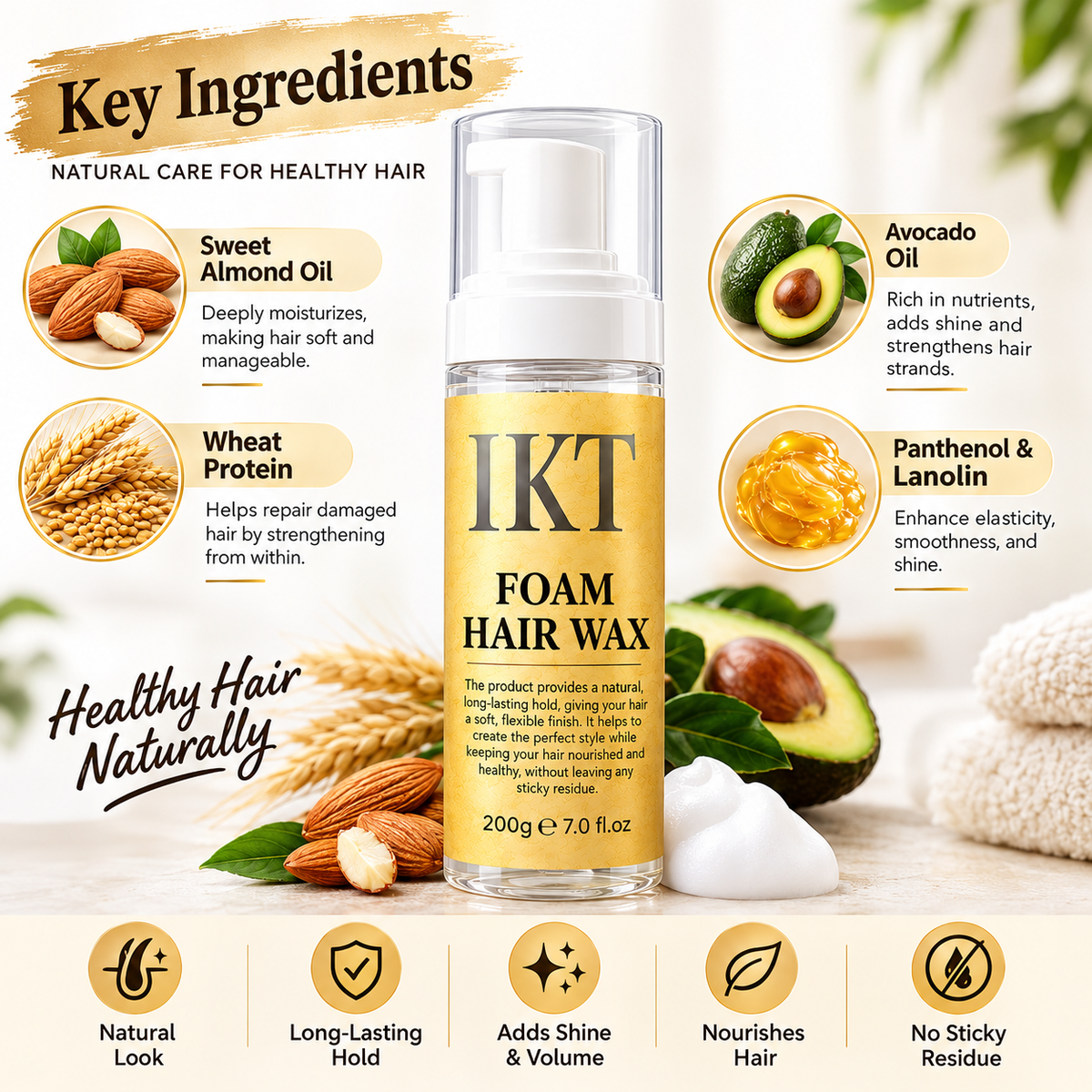 Hair Foam Wax