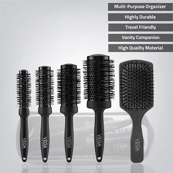 Carbon Dry Hair Brush Kit