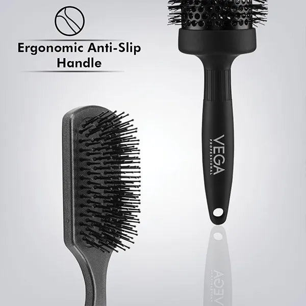Carbon Dry Hair Brush Kit