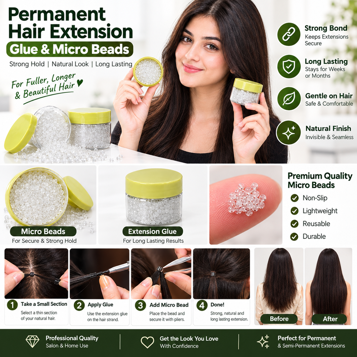 Keratin  Glue White
