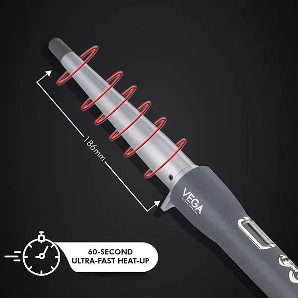 VEGA Pro Cera Curls 19-25mm Conical Tong