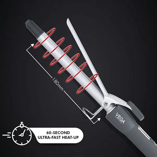 VEGA Pro Cera Curls 9mm Skinny Wand
